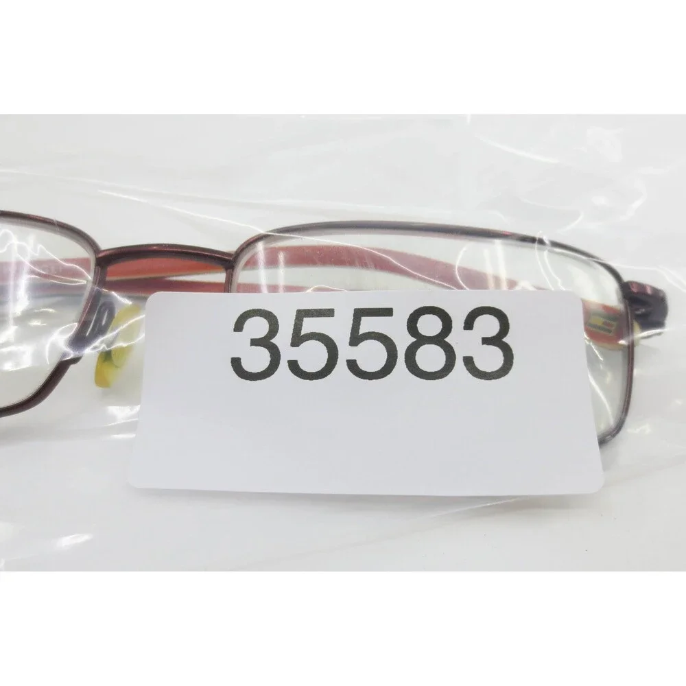 Tommy Hilfiger Brown Orange Rectangular Eyeglasses Frames 53-17-135 BRN TH 46